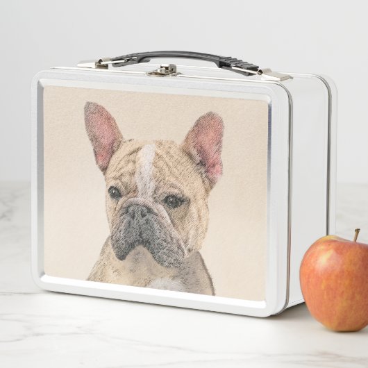 Franse Bulldog (Sable) schilderen - Cute Original  (In situ)