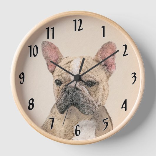 Franse Bulldog (Sable) schilderen - Cute Original  (Voorkant)