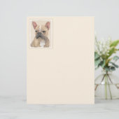 Franse Bulldog (Sable) schilderen - Cute Original  (Staand voorkant)