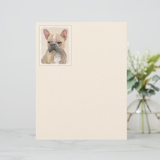 Franse Bulldog (Sable) schilderen - Cute Original  (Staand voorkant)