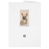 Franse Bulldog (Sable) schilderen - Cute Original  (Achterkant)