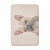 Franse Bulldog (Sable) schilderen - Cute Original  Badmat (Voorkant Verticaal)