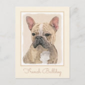 Franse Bulldog (Sable) schilderen - Cute Original  Briefkaart (Voorkant)