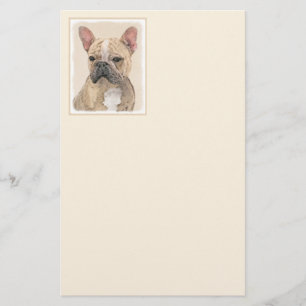 Franse Bulldog (Sable) schilderen - Cute Original Briefpapier