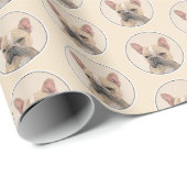 Franse Bulldog (Sable) schilderen - Cute Original Cadeaupapier (Rol Hoek)