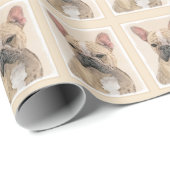 Franse Bulldog (Sable) schilderen - Cute Original Cadeaupapier (Rol Hoek)