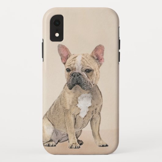 Franse Bulldog (Sable) schilderen - Cute Original  Case-Mate iPhone Case (Achterkant)