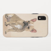 Franse Bulldog (Sable) schilderen - Cute Original  Case-Mate iPhone Case (Achterkant (horizontaal))