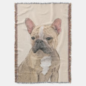 Franse Bulldog (Sable) schilderen - Cute Original Deken (Voorkant Verticaal)