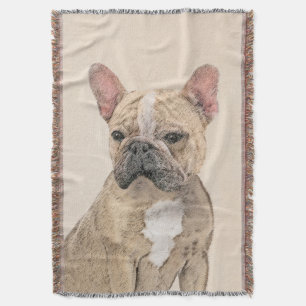 Franse Bulldog (Sable) schilderen - Cute Original  Deken