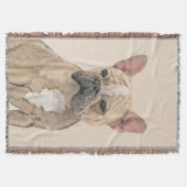 Franse Bulldog (Sable) schilderen - Cute Original  Deken (Voorkant)