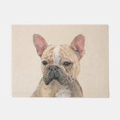 Franse Bulldog (Sable) schilderen - Cute Original Deurmat (Voorkant)