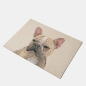 Franse Bulldog (Sable) schilderen - Cute Original  Deurmat (Schuin)