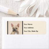 Franse Bulldog (Sable) schilderen - Cute Original Etiket (Insitu)