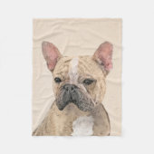 Franse Bulldog (Sable) schilderen - Cute Original  Fleece Deken (Voorkant)