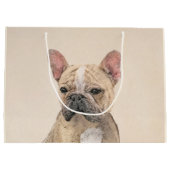 Franse Bulldog (Sable) schilderen - Cute Original  Groot Cadeauzakje (Achterkant)