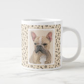 Franse Bulldog (Sable) schilderen - Cute Original  Grote Koffiekop (Rechts)
