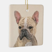 Franse Bulldog (Sable) schilderen - Cute Original  Keramisch Ornament (Rechts)