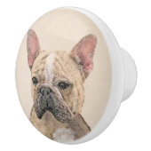 Franse Bulldog (Sable) schilderen - Cute Original Keramische Knop (Rechts)