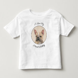 Franse Bulldog (Sable) schilderen - Cute Original Kinder Shirts