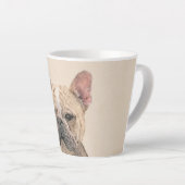 Franse Bulldog (Sable) schilderen - Cute Original  Latte Mok (Rechterhoek)