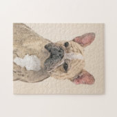 Franse Bulldog (Sable) schilderen - Cute Original Legpuzzel (Horizontaal)