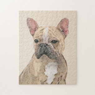 Franse Bulldog (Sable) schilderen - Cute Original  Legpuzzel