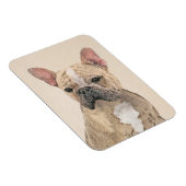 Franse Bulldog (Sable) schilderen - Cute Original  Magneet (Rechterzijde)