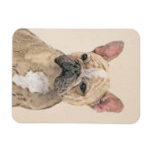 Franse Bulldog (Sable) schilderen - Cute Original  Magneet (Horizontaal)