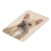 Franse Bulldog (Sable) schilderen - Cute Original  Magneet (Linkerzijde)