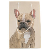 Franse Bulldog (Sable) schilderen - Cute Original Medium Cadeauzakje (Voorkant)