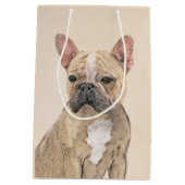 Franse Bulldog (Sable) schilderen - Cute Original Medium Cadeauzakje (Achterkant)