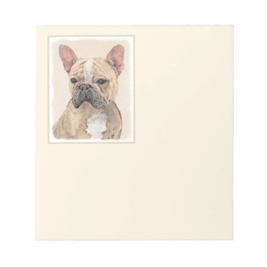 Franse Bulldog (Sable) schilderen - Cute Original Notitieblok (Voorkant)