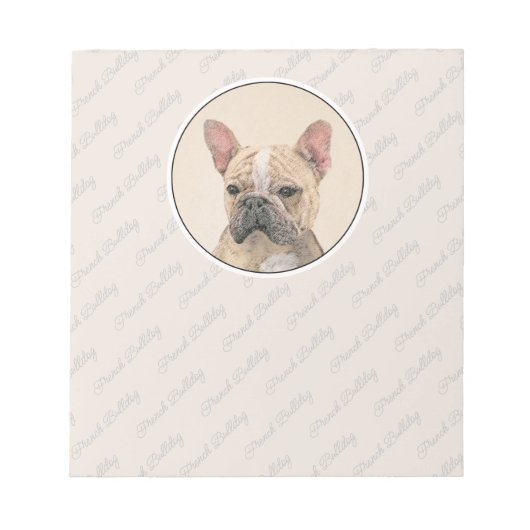 Franse Bulldog (Sable) schilderen - Cute Original Notitieblok (Voorkant)