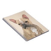 Franse Bulldog (Sable) schilderen - Cute Original  Notitieboek (Rechterzijde)