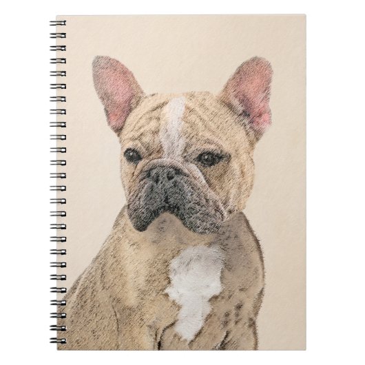 Franse Bulldog (Sable) schilderen - Cute Original  Notitieboek (Voorkant)