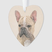 Franse Bulldog (Sable) schilderen - Cute Original Ornament (voorkant)