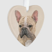 Franse Bulldog (Sable) schilderen - Cute Original Ornament (voorkant)