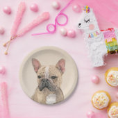 Franse Bulldog (Sable) schilderen - Cute Original Papieren Bordje (Feest)