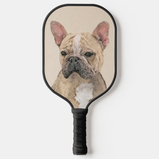 Franse Bulldog (Sable) schilderen - Cute Original  Pickleball Paddle (Voorkant)