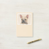 Franse Bulldog (Sable) schilderen - Cute Original  Post-it® Notes (Op bureau)