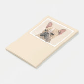 Franse Bulldog (Sable) schilderen - Cute Original  Post-it® Notes (Schuin)