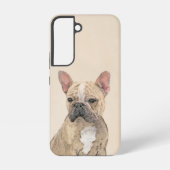 Franse Bulldog (Sable) schilderen - Cute Original  Samsung Galaxy Hoesje (Achterkant)