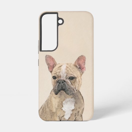 Franse Bulldog (Sable) schilderen - Cute Original  Samsung Galaxy Hoesje (Achterkant)