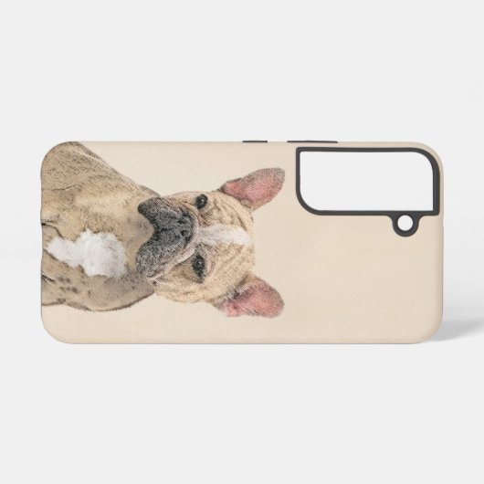 Franse Bulldog (Sable) schilderen - Cute Original  Samsung Galaxy Hoesje (Achterkant horizontaal)