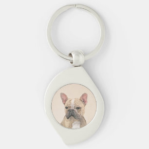 Franse Bulldog (Sable) schilderen - Cute Original Sleutelhanger