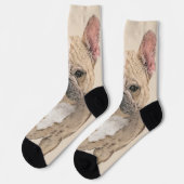 Franse Bulldog (Sable) schilderen - Cute Original  Sokken (Links)