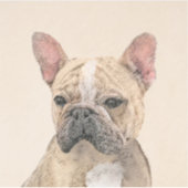 Franse Bulldog (Sable) schilderen - Cute Original  Sticker (Voorkant)