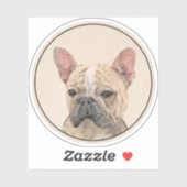 Franse Bulldog (Sable) schilderen - Cute Original  Sticker (Vel)