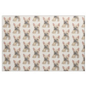 Franse Bulldog (Sable) schilderen - Cute Original  Stof (Fat Quarter)